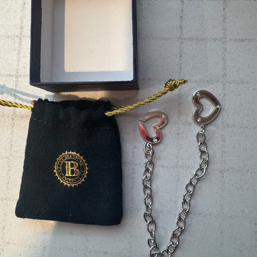 THE Bradford Exchange TWO HEARTS PERSONALIZED BRACELET